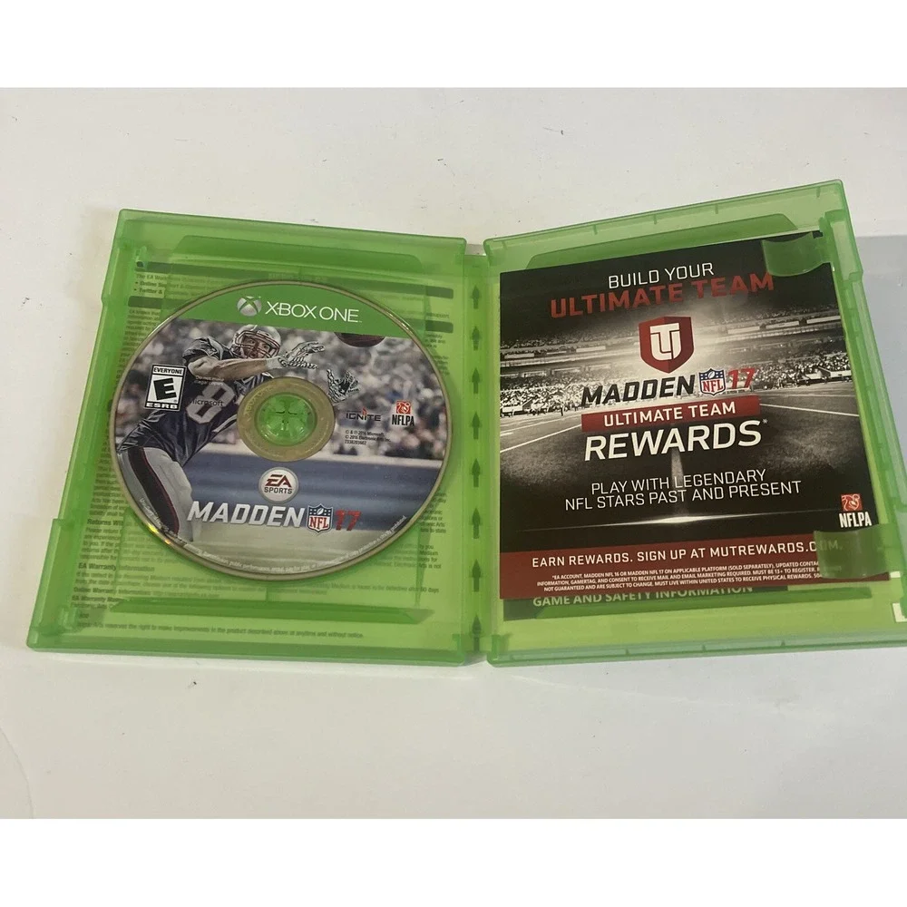 Madden NFL 17 Microsoft Xbox ONE‎ 2016 No Manual